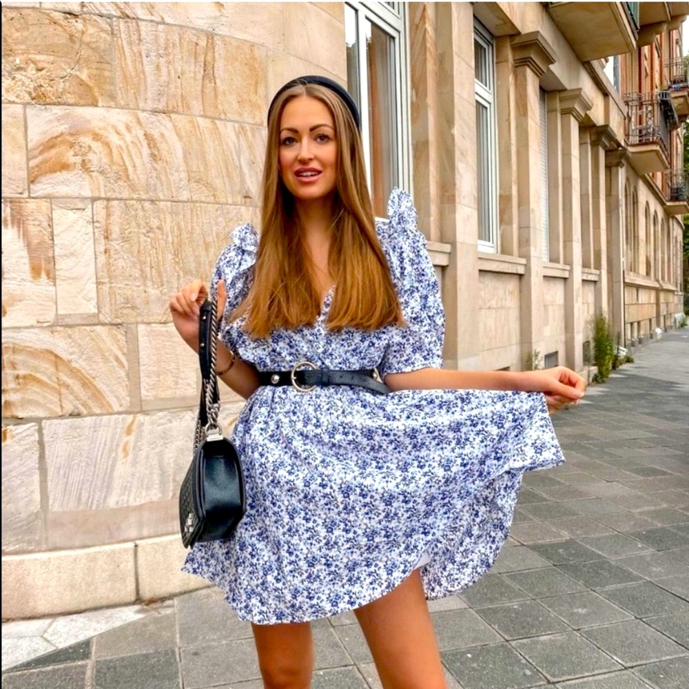H&M NWT Romantic Floral Boho Oversized DRESS